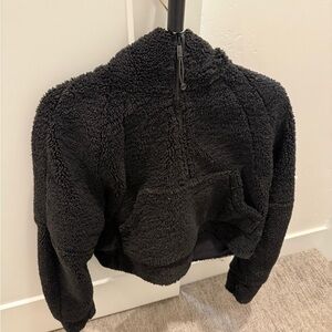 Cozy Black Sherpa Hoodie